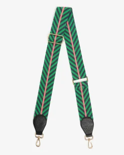 Accent Strap - Green/Navy with Black Tab