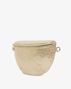 Alamo Sling Bag - Light Gold Crinkle