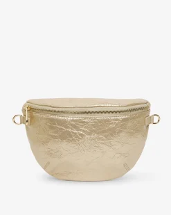 Alamo Sling Bag - Light Gold Crinkle