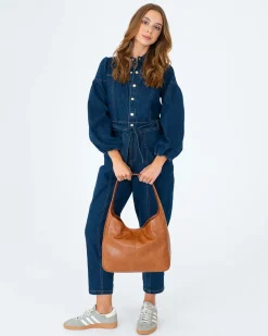 Arcadia Tote - Tan Pebble