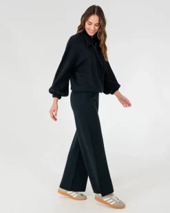Aspen Wide Leg Pant - Black