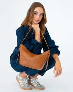 Barton Shoulder Bag - Tan Pebble