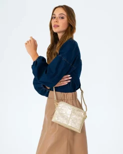 Bowery Wallet - Light Gold Crinkle