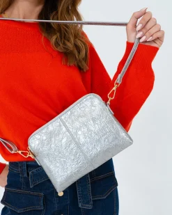 Bowery Wallet - Silver Crinkle
