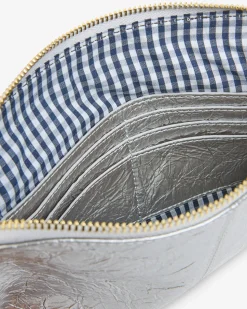 Bowery Wallet - Silver Crinkle