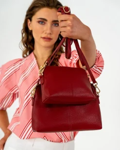 Burbank Crossbody - Burgundy