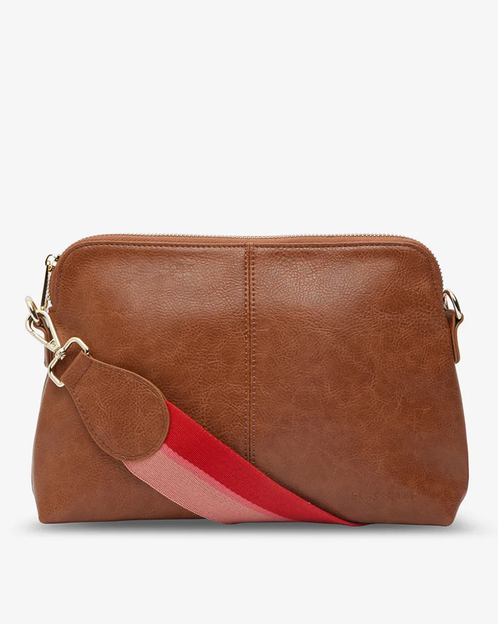 Burbank Crossbody Large - Tan Pebble