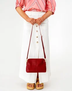 Burbank Crossbody Large - Burgundy