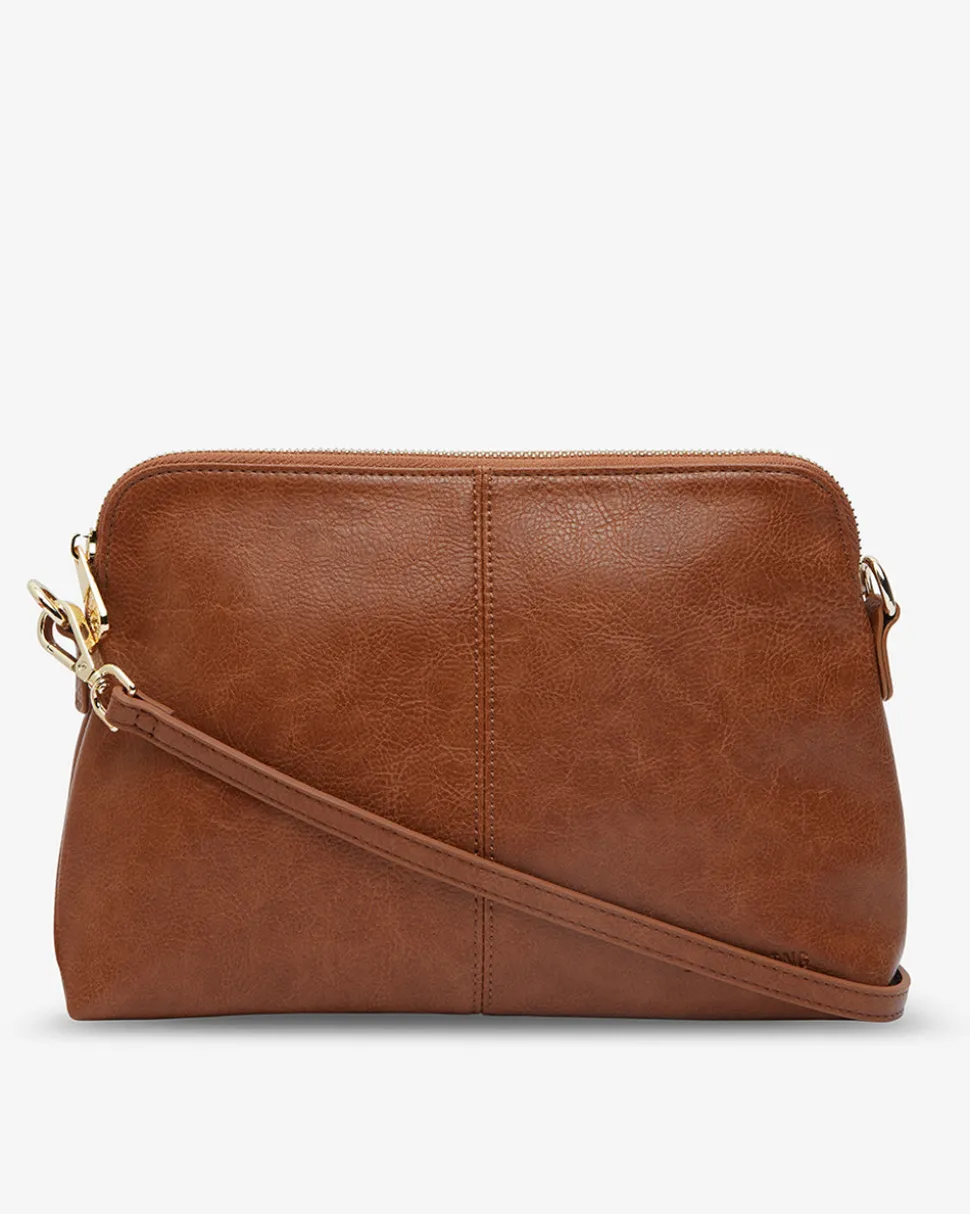 Burbank Crossbody Large - Tan Pebble