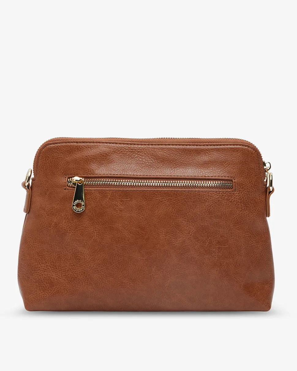 Burbank Crossbody Large - Tan Pebble