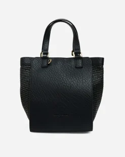 Carnegie Tote - Black Weave
