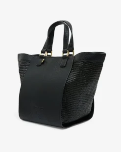 Carnegie Tote - Black Weave