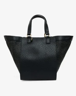 Carnegie Tote - Black Weave