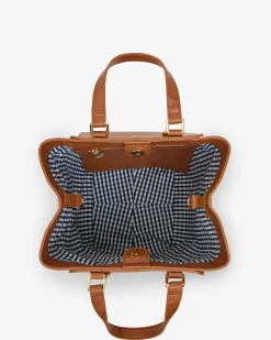 Carnegie Tote - Tan Weave