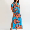 Cascada Maxi Dress - Hibiscus