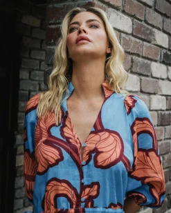 Cascada Maxi Dress - Hibiscus