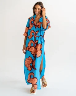 Cascada Maxi Dress - Hibiscus