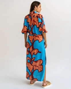 Cascada Maxi Dress - Hibiscus