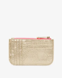 Centro Wallet - Light Gold Crinkle