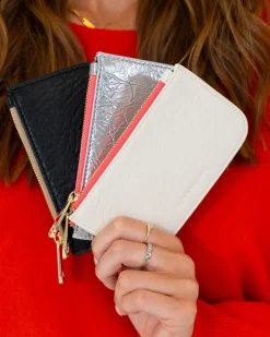 Centro Wallet - Silver Crinkle