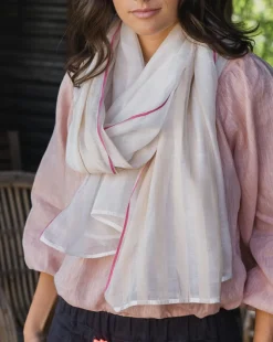 EK Scarf - Taupe Stripe