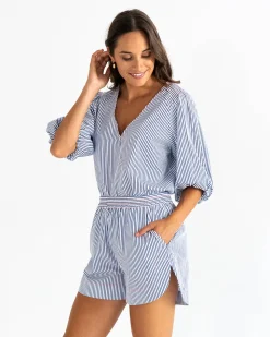Geneva Top - Boxer Stripe