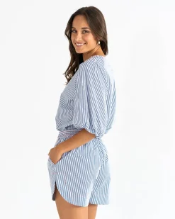 Geneva Top - Boxer Stripe