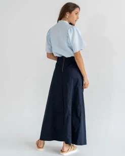 Hudson Maxi Skirt - Navy