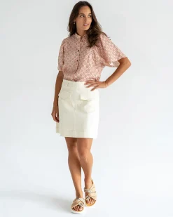 Lincoln Mini Skirt - Vanilla