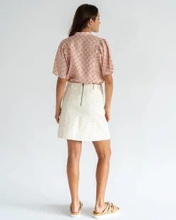 Lincoln Mini Skirt - Vanilla