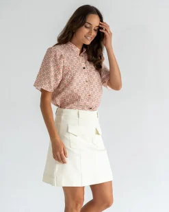 Lincoln Mini Skirt - Vanilla