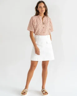 Lincoln Mini Skirt - White