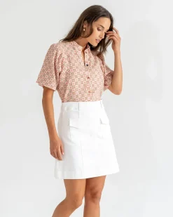 Lincoln Mini Skirt - White