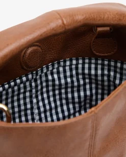 Linton Crossbody - Tan Pebble