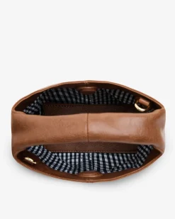 Linton Crossbody - Tan Pebble