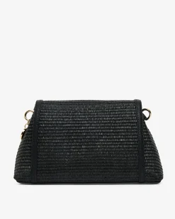 Lugano Crossbody - Black Weave