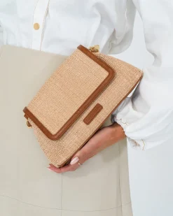 Lugano Crossbody - Tan Weave