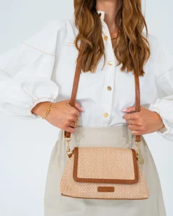Lugano Crossbody - Tan Weave