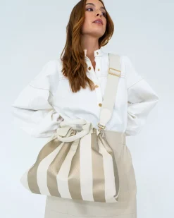 Montague Tote - Gold Stripe