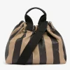 Montague Tote - Latte Stripe