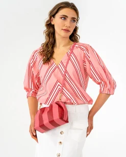 Monty Bag - Burgundy Stripe