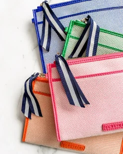 New York Coin Purse - Fuchsia w/Canvas