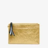 New York Coin Purse - Gold Crinkle