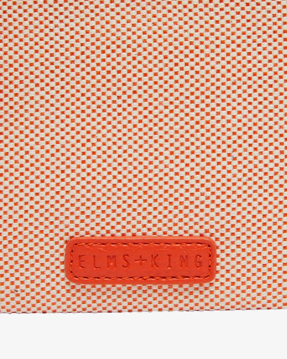 New York Coin Purse - Orange w/Canvas