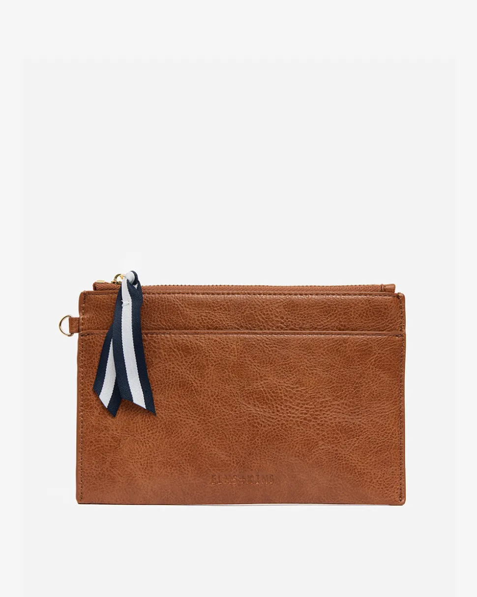 New York Coin Purse - Tan Pebble