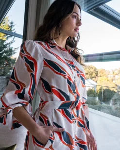 Palm Beach Shirt Dress - River