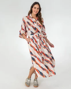 Palm Beach Shirt Dress - River