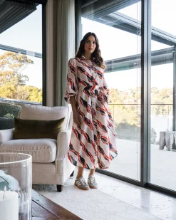 Palm Beach Shirt Dress - River