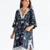 Salvador Kaftan - Navy Palm