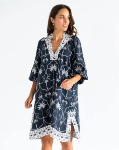 Salvador Kaftan - Navy Palm